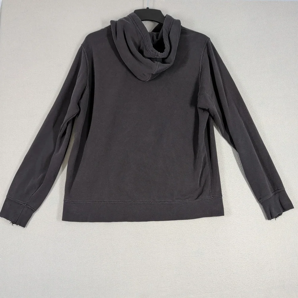 The North Face Hoodie Mens Large Black 1966 Graphic Distressed Pullover Outdoor